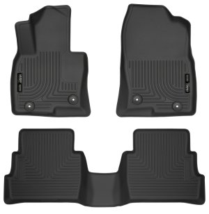 Mazda CX-5 Floor Liners - Front + Rear - Husky Liners - WeatherBeater - Black - 2017